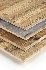 Dreischichtplatten aus original Altholz grau gebürstet